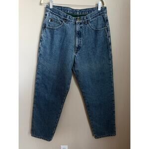 Vintage L.L. Bean Fleece Lined Mens Jeans Workwear Winter Denim 33x30